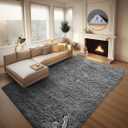 Ophanie 8x10 Area Rugs for Living Room, Upgrade Non-Slip Fluffy Soft Large Shag Bedroom Carpet, Grey Big Indoor Thick Nursery Rug, Gray Carpets for Boy and Girls Room Dorm Home Decor Aesthetic