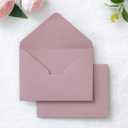 PONATIA 50 Pack A1 Envelopes, 3.63 x 5.2” Dusty Rose Envelopes Perfect for Weddings Cards, RSVP Cards, Response Cards, Baby Showers, Thank You Notes, Photos and any 3.5x5" inserts