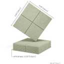 Felt Bulletin Board Tiles -28"x18" Cork Board Alternative for Office Decor, Push Pin Board Wall Organizer 6-Pack - Sage