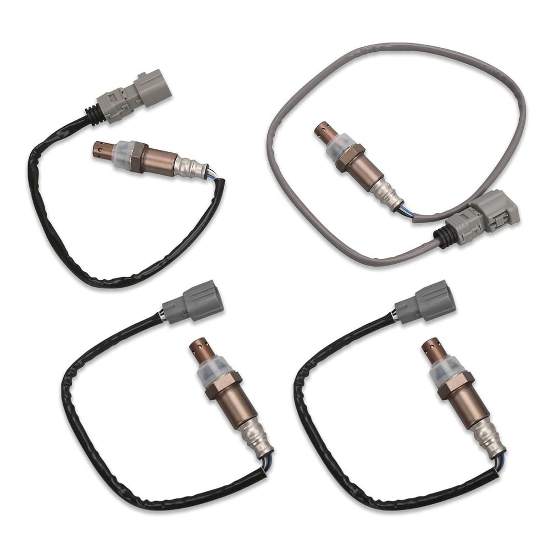 4Pcs Upstream and Downstream Oxygen O2 Sensor Compatible with Toyota Highlander 2004-2005 3.3L V6, Lexus RX330 2004-2006 3.3L V6 Replace# 234-9042 234-4168 234-4509