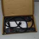 Amazon Basics 6-Outlet Surge Protector Power Strip with 200J Protection, Circuit Breaker, 2ft Extension Cord, Black, 2-Pack