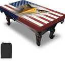 Pool Table Cover, Waterproof & Dustproof Outdoor/Indoor Pool Table Accessories，Billiards Accessories Polyester Taffeta Cloth Table