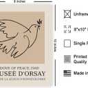 Poster Master Vintage Poster - Dove Print - Bird Art - Line Drawing - Sketch Art - Gift for Boys, Girls & Animal Lover - Minimal Decor for Kid's Room or Nursery - 8x10 UNFRAMED Wall Art (Pigeon)