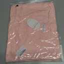 Kancystore Womens 3/4 Length Sleeve Tops Casual Loose Fit Tunic Shirts Crewneck Basic Tees (Pink, XXL)