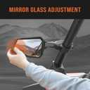 KEMIMOTO UTV Black Blue Red Orange Side Mirrors compatible with Polaris RZR Talon Can Am Rearview Work with 1.75"-2" roll bar cage