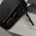 Portable Charger, 12000mAh 22.5W Fast Charging Power Bank with Built-in Cables & Wall Plug, Travel Essentials External Battery Pack, USB C Battery Phone Charger for iPhone, iPad, Samsung Black