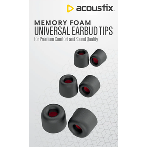Acoustic Memory Foam Universal Earbud Tips