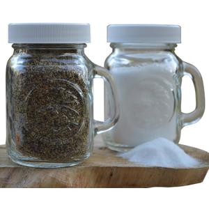 Golden Harvest Ball Mason Jar Glass Salt and Pepper Shakers, Pack Of 2, Clear (8541945186)