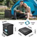 2026 Upgraded XL Portable Toilet for Adults, Large Camping Toilet with Lid and Carry Bag, Tall portable potty for Camping, Hiking, Beach, Car Travel, Truck, RV, Road Trips
