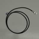 J Bryant Fitness Gym Replacement Cable Fitness Pulley Cable Thick 0.2inch/ 5mm Heavy Duty Steel Wire Rope for Home Gym Cable Pulley Attachments Machine Accessories (Type-A, 98")