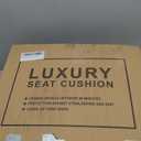 AOOG Fuzzy Car Seat Covers, Heated Bench Back Cushion Protector for Cars SUV Trucks(Front Pair,Black)