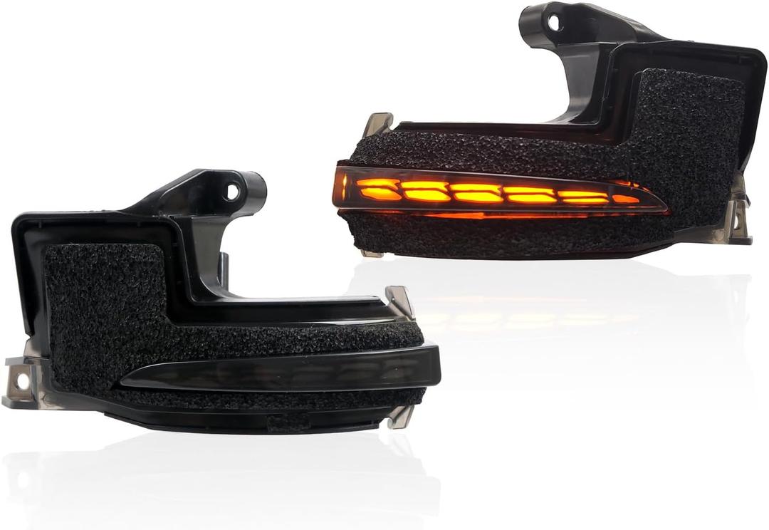 HIGH FLYING for Toyota 4G Tacoma 2024 2025 2026, 6G 4Runner 2025 2026 Car Accessories Sequential Dynamic Turn Signal LED Lights Blinking Indicator 2pcs (Type B Smoked Lens)
