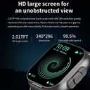Smart Watch with Earbuds, 2.01" HD Screen Fitness Watch, 2 in 1 Smartwatch with 100+ Sport Modes Fitness Tracker, Sleep/Heart Rate/Monitor Pedometer for iOS & Android, Black