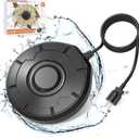 Cearktiy Bird Bath Heater,Birdbaths DeIcer,Birdbath Water Heater Deicer with Thermostatically Controlled,Heated Bird Bath Deicer Suitable for Birdbath Farm Livestock Drinking Outdoors in Winter,Black