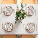 120Pcs Watercolor Rose Floral Disposable Paper Napkins - Guest Hand Towels for Wedding, Bridal Shower, Bathroom & Spring Parties (4.5x8 Inch)