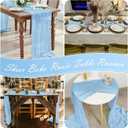 15 Pack Baby Blue Cheesecloth Table Runner 17 x 108 inch Cheese Cloth Table Runners 9ft Blue Table Runner Rustic Romantic Sheer Gauze Runner for Wedding Party Baby Shower Table Decoration
