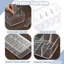 4Pcs Cord Organizer Box with Lids Plastic Cable Storage Box Clear Electronics Charger Organizer with Wire Ties for Home Office Desk Organizers and Accessories