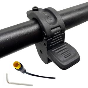 Electric Bike Thumb Throttle, Electric Scooter Throttle, 22.2mm Left and Right Handlebar, 3Pins Waterproof Connector