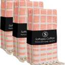 Matrix Dobby Kitchen Towels 12 Pack 100% Cotton, 16x26 Inches, Decorative Tea Towels with Handmade Tassels, Absorbent, Reusable Dish Cloths for Drying Dishes - Bright Orange, Natural