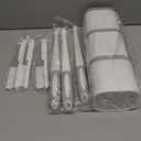 Holaloha Toilet Brush, 3 Pack Toilet Brush and Holder Set Bathroom Accessories, Toilet Bowl Brush and Holder with 3 Crevice Brush for Bathroom, Toilet Scrubber Brush (White)