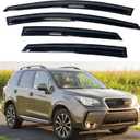 IG Window Visors Fit for 2014-2018 Subaru Forester, Out-Channel Rain Guards Vent Wind Deflectors 4PC, Car Accessories for 14-18 Forester