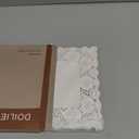 Aegwynn Lace Paper Placemats-8 inch x 12 inch Rectangle Doilies 150 Pcs,Disposable Doilies, Elegant White Decorative Paper Doilies for Din,Parties,Birthday and Weddings. 8 * 12