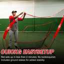 MONOJOY 7x7ft Baseball Practice Net for Hitting & Pitching,Training Net with Big Strike Zone or Batting Tee & 9-Pocket Target, Heavy-Duty Softball Net with Carry Bag for Backyard, Indoor Outdoor Use
