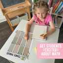 Hadley Designs Multiplication Chart Poster Set - 9 Math Posters for Classroom & Homeschool, Times Tables, Skip Counting, and Division Posters for 2nd-5th Grade, Greenery Classroom Decor