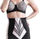 Rago 1294 | Open Bottom Girdle Extra Firm Shaping | Sizes M8X | Zipper + Hook Closure | Classic Vintage Control | USA MADE (Pink/Black L/30)