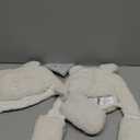 Tadpoles Super Soft Plush Sherpa Hat & Mittens Set, Ivory 2 Pack