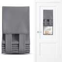 Hahafelt 4 Pcs Classroom Door Window Cover W 8 x L 36 Inch Gray Blackout Shades Curtain for Classroom Windows and Doors Privacy Shades Thermal for Offices Laboratories Rooms Home