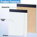 48 Pack Legal Pads Bulk,8.5 x 11 Inch White Notepad, Note Pads Wide Ruled Perforated Memo Pad for Work Study Daily Note Taking List, Lined Writing Pads Memo Refills Notepads for Office Home School