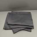 Simplebrand Ava Grey Blackout Curtains for Bedroom 63 Inch Length 2 Panels Set, Solid Thermal Insulated Energy Saving Rod Pocket Window Treatment Curtains Blackout Drapes, W40 x L63 Inch, Grey