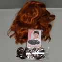 PLULON Maroon Curly Bob Wig Heart Sunglasses for Women, Girls Shoulder Length Wavy Wigs with Bangs Synthetic Hair with Hair Cap for Valentine's Day Sisters Gathering Birthday Daily Outfit Costume