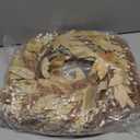 Neutral Fall Garland for Mantle - 9 Ft Fireplace Decor Farmhouse Autumn Leaf Garlands with Lights Decorations for Home Stair Table Decorations Full Realistic Leaves Thanksgiving Halloween Boho Decir