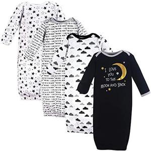 Hudson Baby unisex-baby Cotton Gowns Size 0-6M