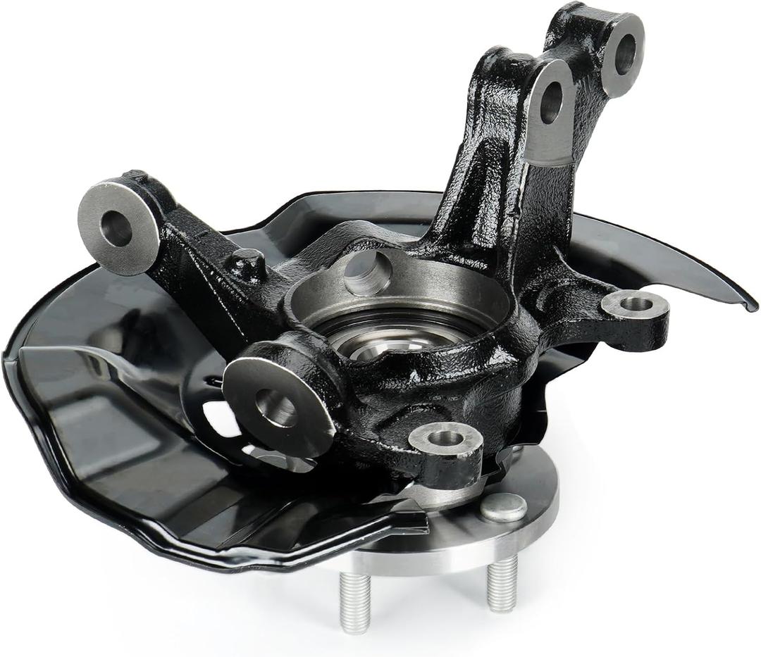 Front Left Steering Knuckle & Wheel Bearing Hub Assembly for Toyota Corolla 2009-2013 1.8L 2.4L (Built in USA), Matrix 2009-2013 1.8L, 698-381 698381 510070 FW188 WE60696, Driver Side