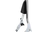 28-Inch Chrome Integrated Passenger Backrest with Quick Release Detachable Sissy Bar Compatible with Harley Davidson Touring Models: Street Glide, Road Glide, Road King, Electra Glide (2009-2024)