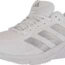 adidas Women's Court Team Bounce 2.0 Sneaker, White/ Silver Metallic/ Grey One, 7.5