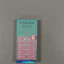 BTArtbox Press On Nails Almond - Pastel Baby Pink Short Press On Nails with Glue for Women, Opaque Soft Gel Glue On Nails in 16 Sizes - 32 Stick On Nails Kit, Bounce Kiss