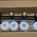 4 Light Modern Bathroom Light Fixtures Over Mirror, Black Vanity Lights for Bathroom Wall Sconces with Milky White Glass Shades, E26 Socket (Bulbs Not Included)