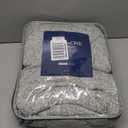 KAWAHOME Sweatshirt Blanket Queen Size for Bed-Lightweight Warm Soft Thin Knit Jersey Blankets for All Seasons, 90 X 90 Inches, Heather Grey