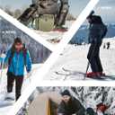 CAMEL CROWN Men's Winter Ski Jacket Mountain Snow Coats Waterproof Detachable Hood Windproof Fleece Rain Jackets (XXXL)