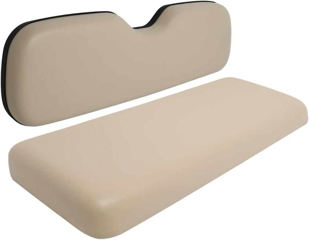Universal Golf Cart Rear Flip Seat Replacement Cushions for EZGO, for Club Car, for Yamaha, Buff