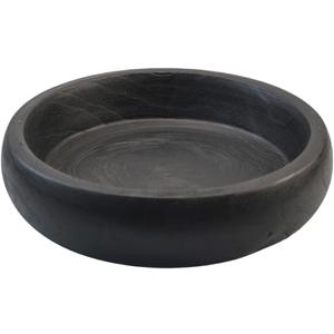 Wooden Decorative Bowl For Home Decor Handmade Rustic serving Key Bowls For Entry Coffee Table Decor Large Black (11.4)