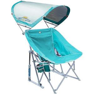 GCI Outdoor Waterside Pod Rocker Outdoor Rocking Chair with Sunshade Canopy