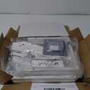 Somdot White Nightstand with Charging Station and LED Lights, Bedside Table Tall Night Stand with 4 Fabric Drawers and Top Shelf for Bedroom Guest Room Dorm Hallway