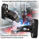 Magnetic Golf Holder Clip  Aluminum Alloy Ring Stand Clip for Golf Carts | Holds 30-70 Ring Gauges | Ideal Gifts for Golfers (Gloss Black)