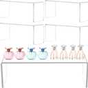 Jusalpha 4 Pcs Large 13'' Clear Acrylic Risers, Display Risers Shelf Showcase Fixtures for Retail, Display Stand for Amiibo Funko POP Figures, Cupcakes, Food Display, Cabinet Organizer(13''x 4.5''x 6'')
