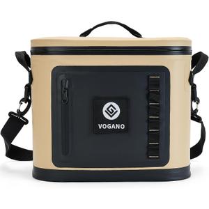 Vogano 40 Can Soft Cooler Bag - Insulated Leak-Proof Large Cooler Bag with Roll-Top Waterproof Seal | Portable Ice Chest for Camping, Beach, Travel, Picnics | 24HR Cold Retention